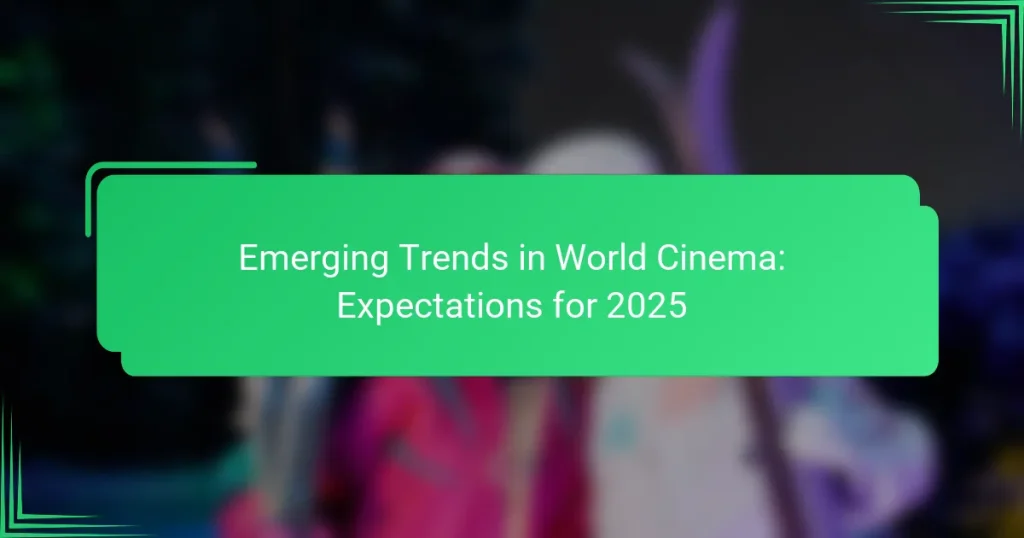 Emerging Trends in World Cinema: Expectations for 2025