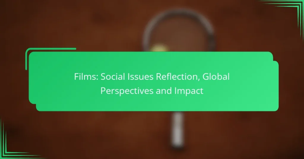 Films: Social Issues Reflection, Global Perspectives and Impact